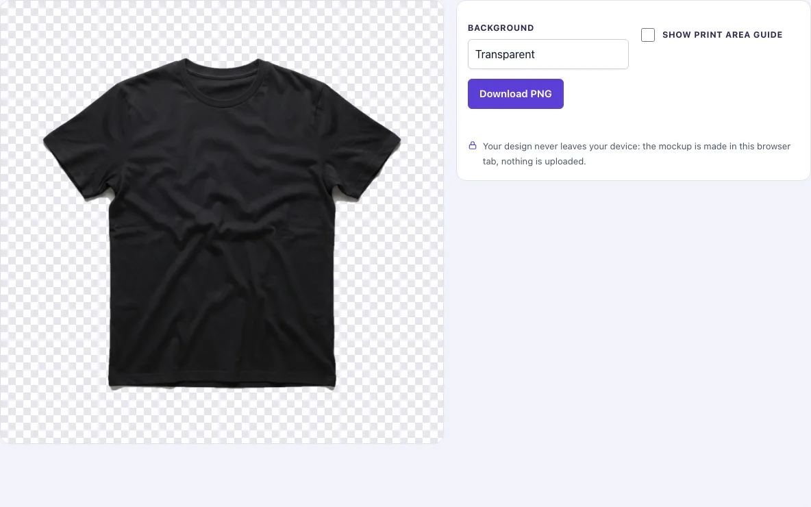 Black shirt template example